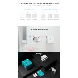 SONOFF DUAL R3 Dual Relay To-vejs Power Metering Smart relkontakt